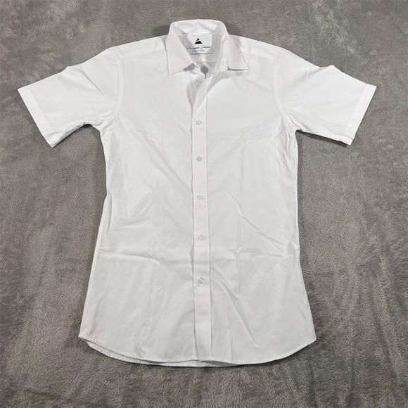 Pineapple Palaka Hawaii Shirt Boy's Small White Short Sleeve Button-Up‎ Casual - Picture 1 of 7